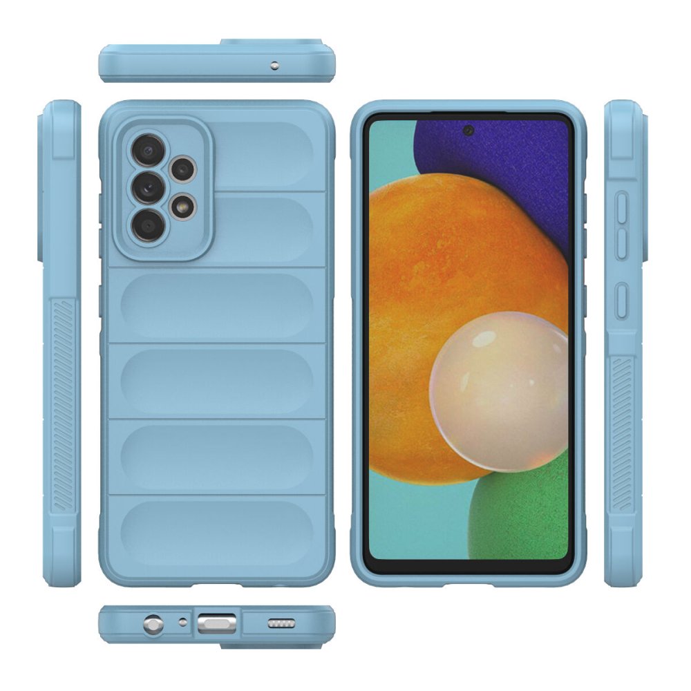 Newface Samsung Galaxy A52S Kılıf Optimum Silikon - Sky Blue