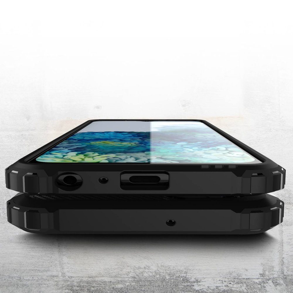 Newface Samsung Galaxy A52S Kılıf Tank Silikon Kapak - Siyah