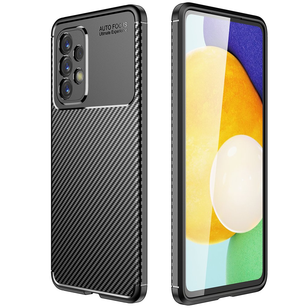 Newface Samsung Galaxy A53 5G Kılıf Auto Focus Karbon Kapak - Siyah