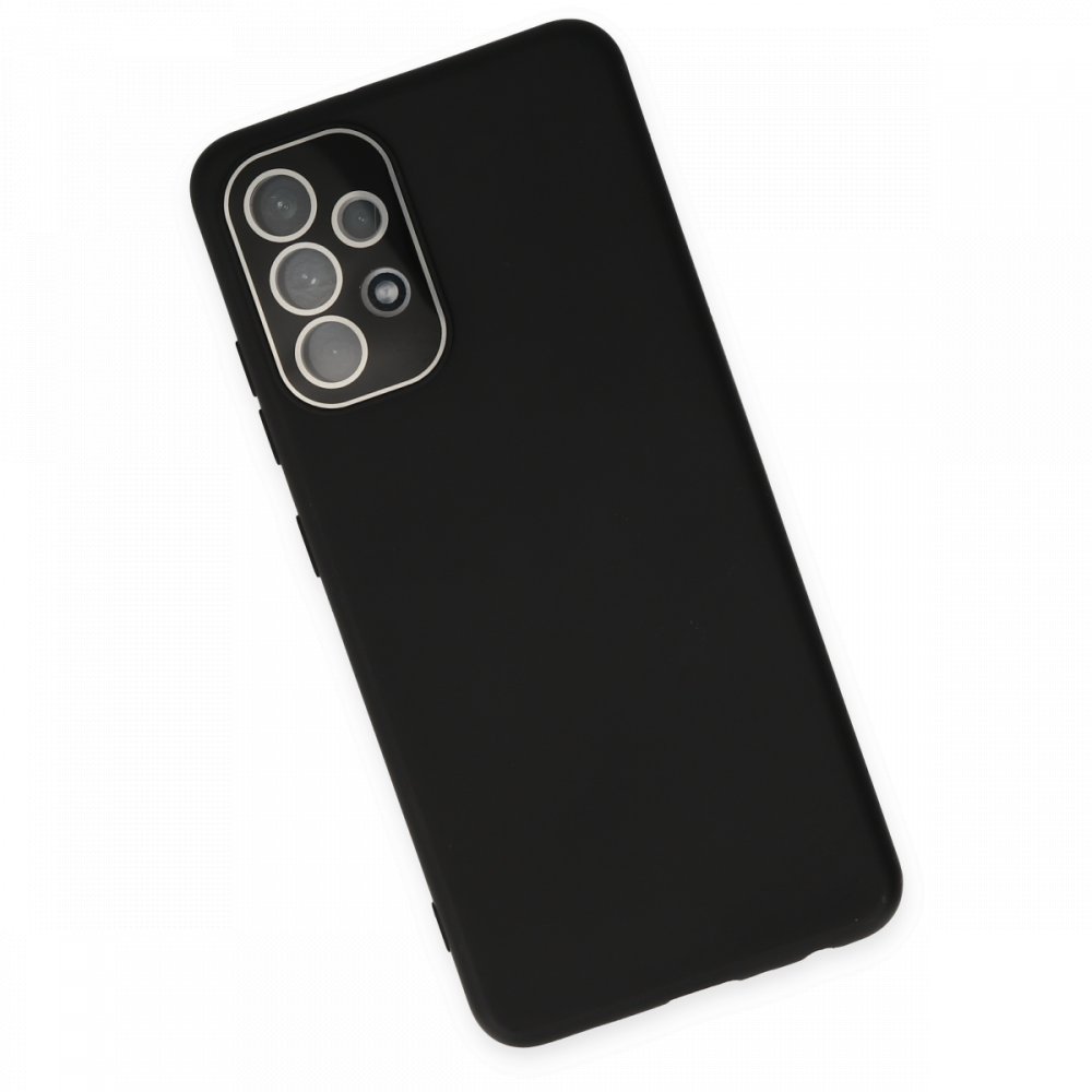 Newface Samsung Galaxy A53 5G Kılıf Lansman Glass Kapak - Siyah
