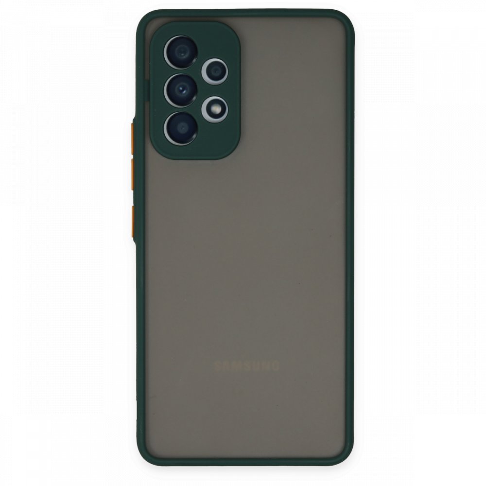 Newface Samsung Galaxy A53 5G Kılıf Montreal Silikon Kapak - Yeşil