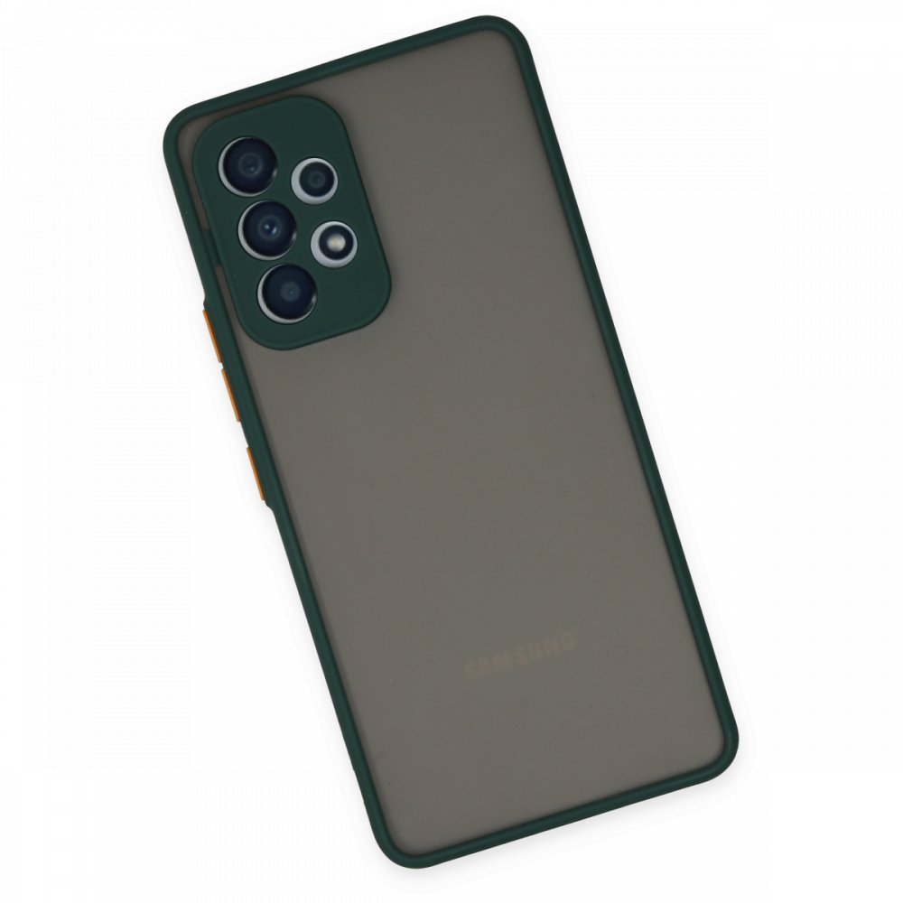 Newface Samsung Galaxy A53 5G Kılıf Montreal Silikon Kapak - Yeşil