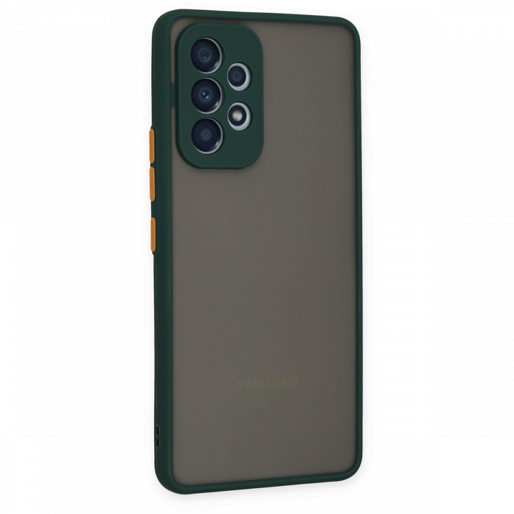 Newface Samsung Galaxy A53 5G Kılıf Montreal Silikon Kapak - Yeşil