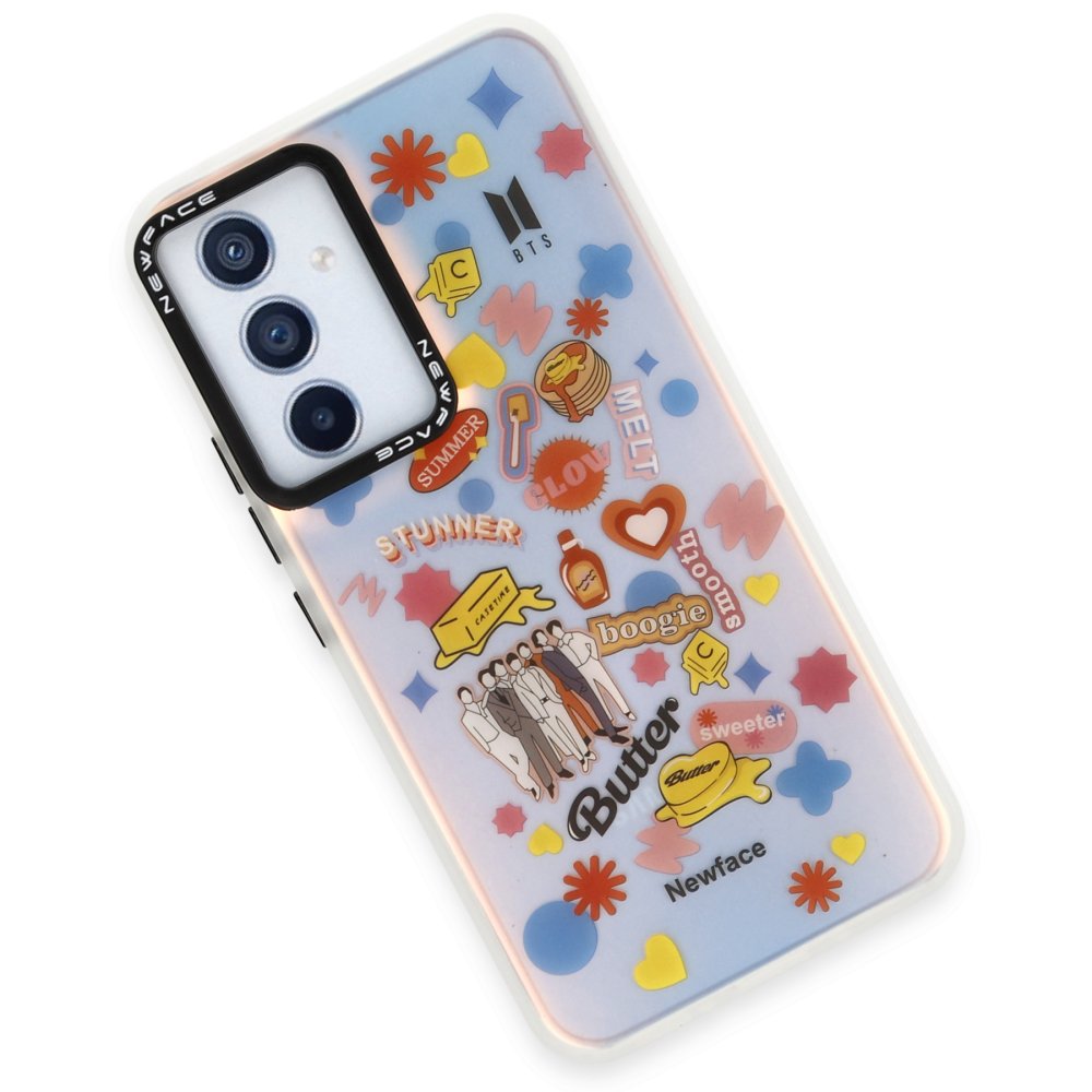 Newface Samsung Galaxy A54 5G Kılıf Estoril Desenli Kapak - Estoril - 16