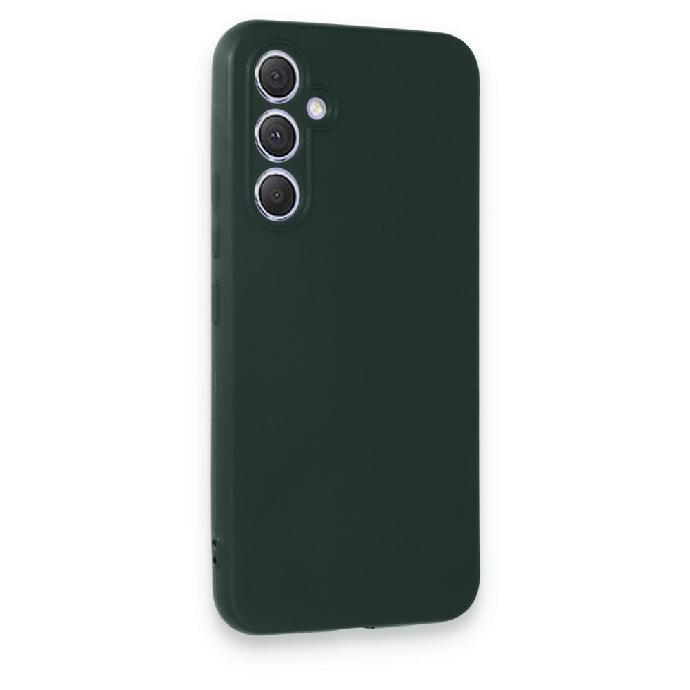 Newface Samsung Galaxy A54 5G Kılıf First Silikon - Koyu Yeşil