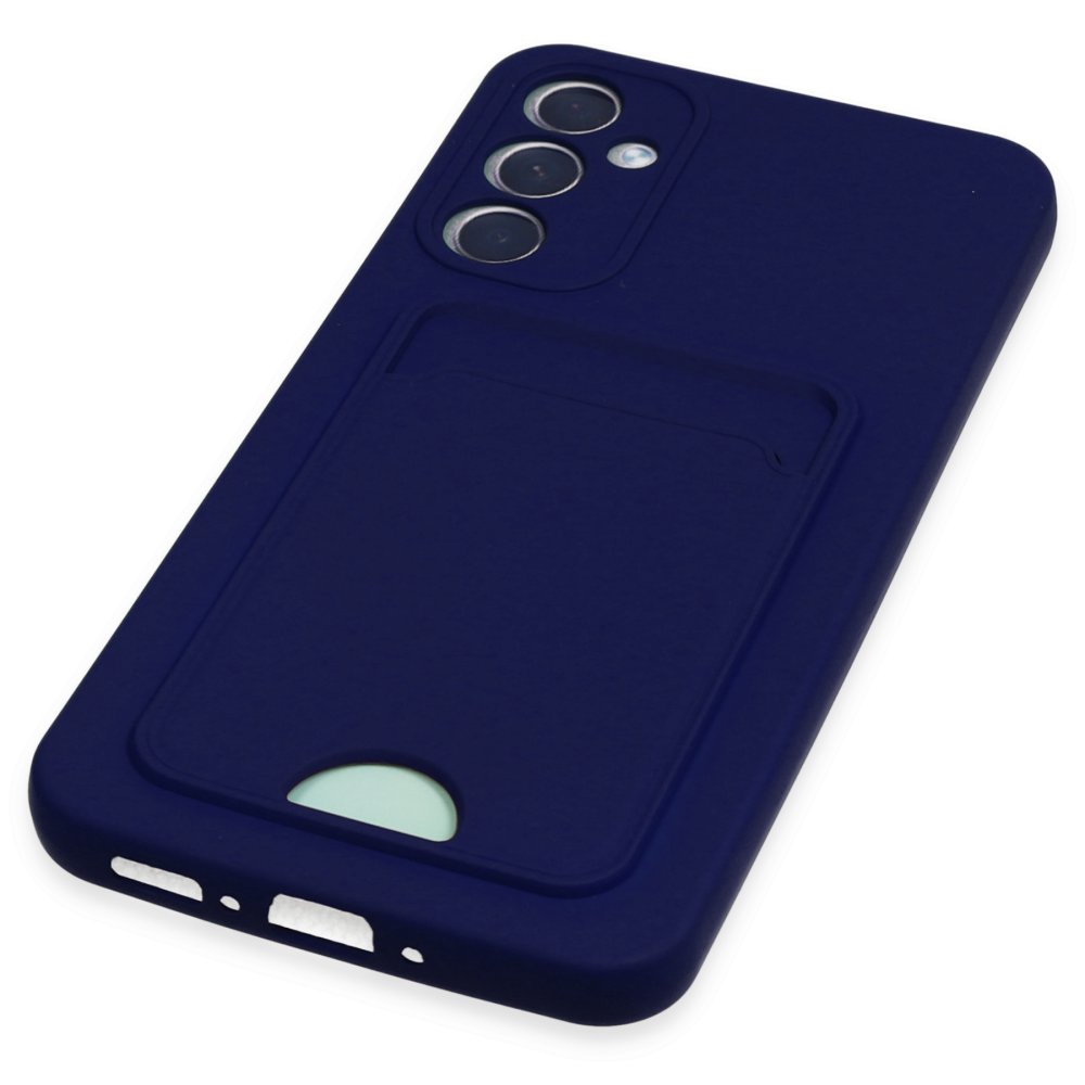 Newface Samsung Galaxy A54 5G Kılıf Kelvin Kartvizitli Silikon - Lacivert