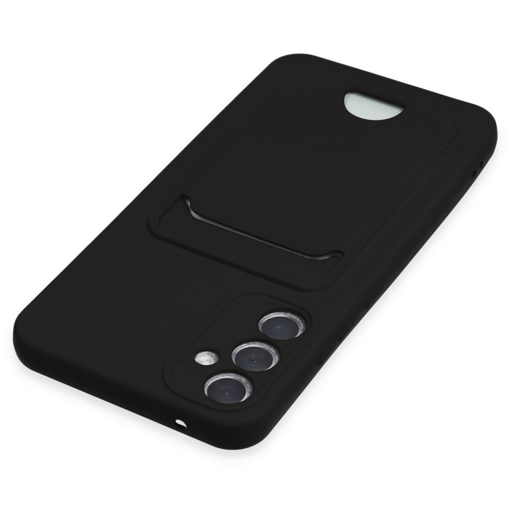 Newface Samsung Galaxy A54 5G Kılıf Kelvin Kartvizitli Silikon - Siyah