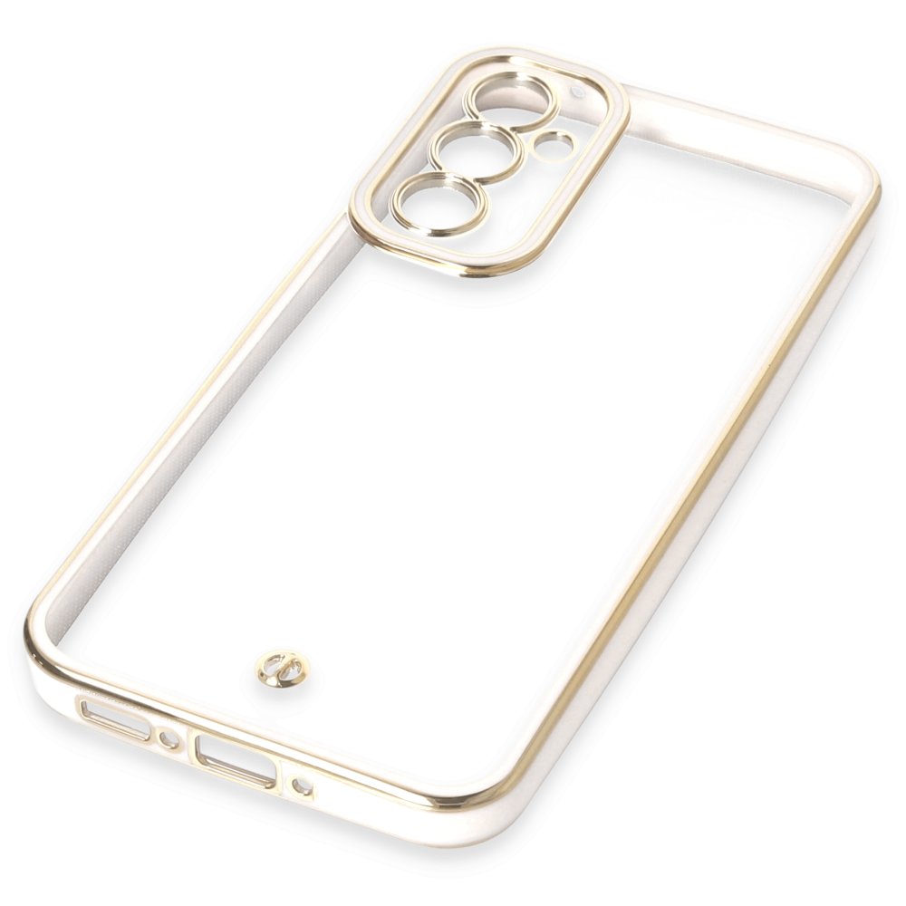 Newface Samsung Galaxy A54 5G Kılıf Liva Lens Silikon - Beyaz