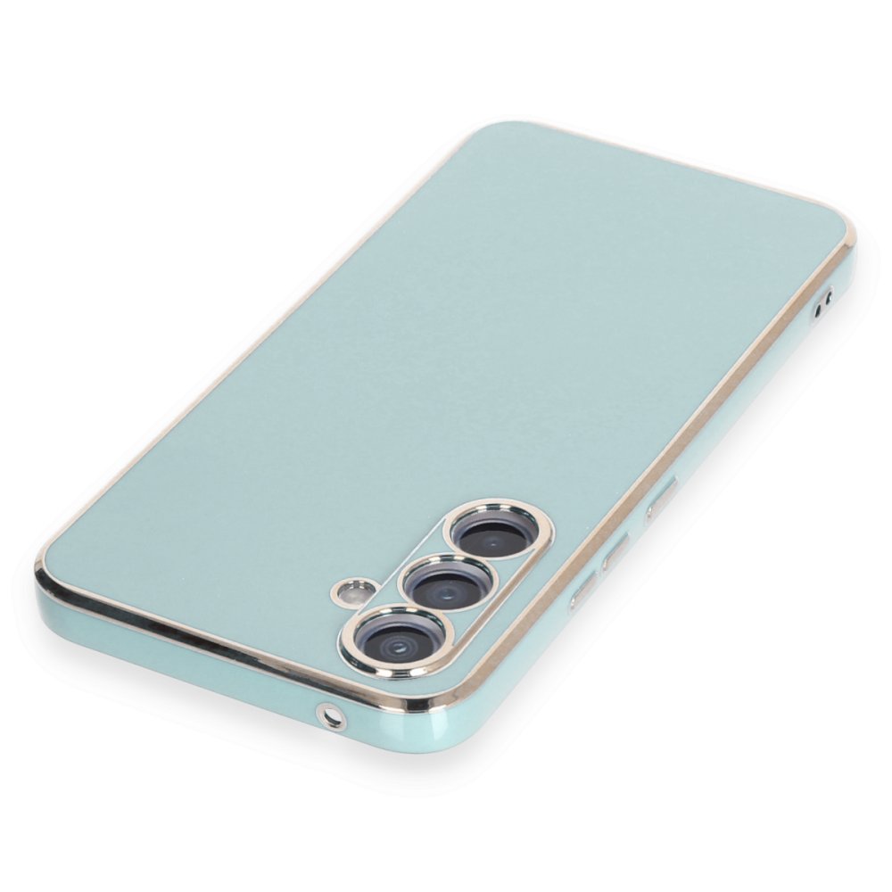 Newface Samsung Galaxy A54 5G Kılıf Volet Silikon - Açık Yeşil