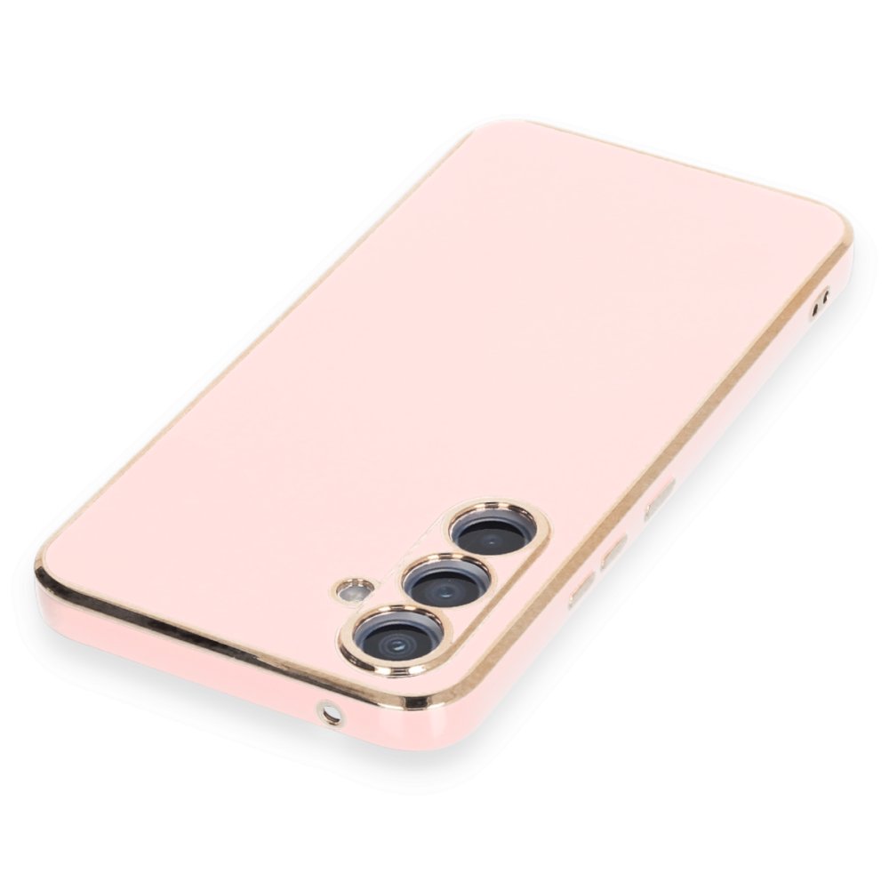 Newface Samsung Galaxy A54 5G Kılıf Volet Silikon - Pembe