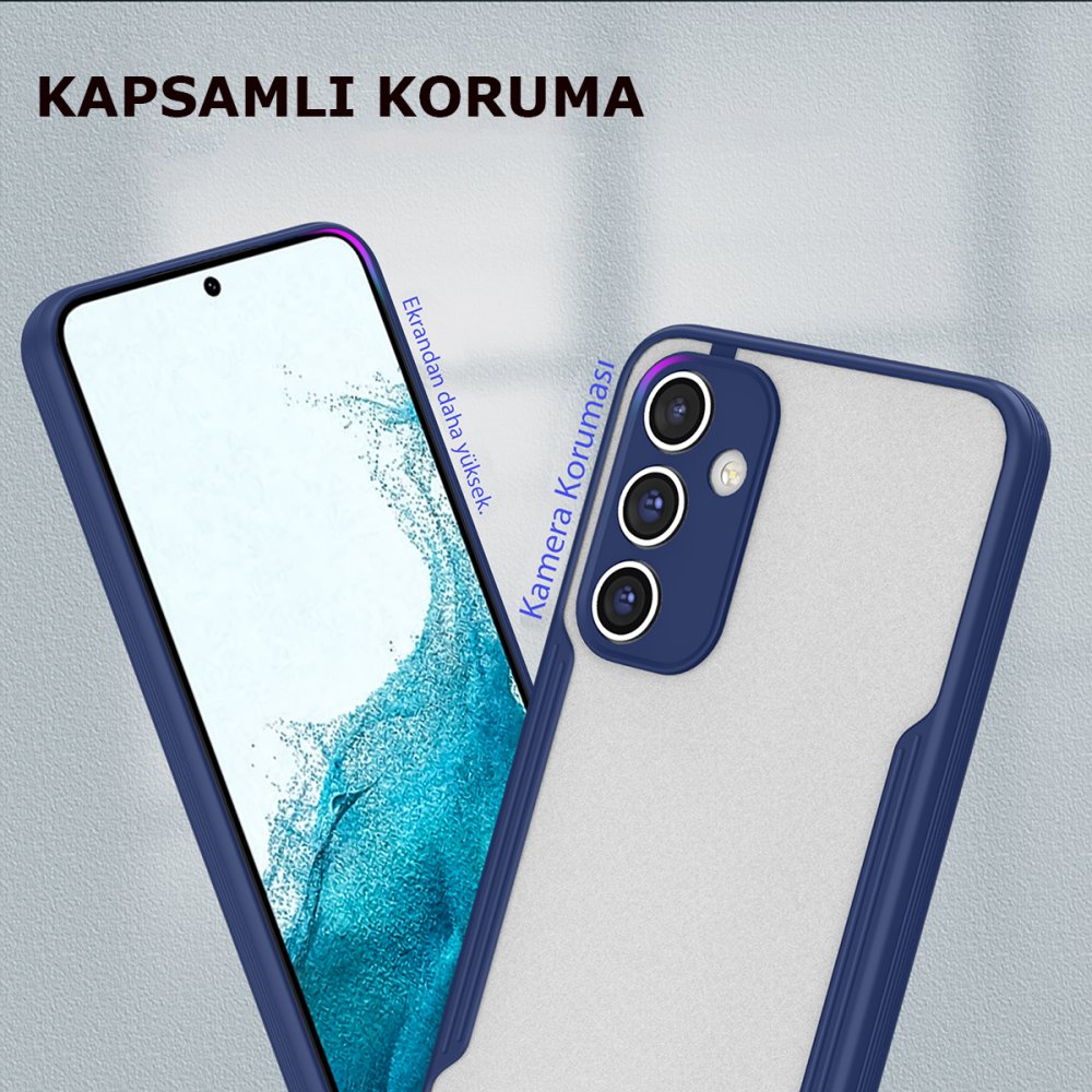 Newface Samsung Galaxy A54 5G Kılıf Platin Silikon - Lila