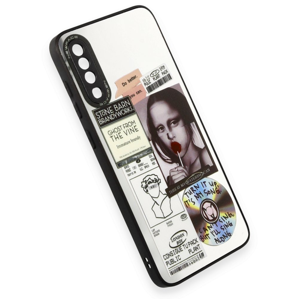 Newface Samsung Galaxy A70 Kılıf Mirror Desenli Kapak - Mirror - 2
