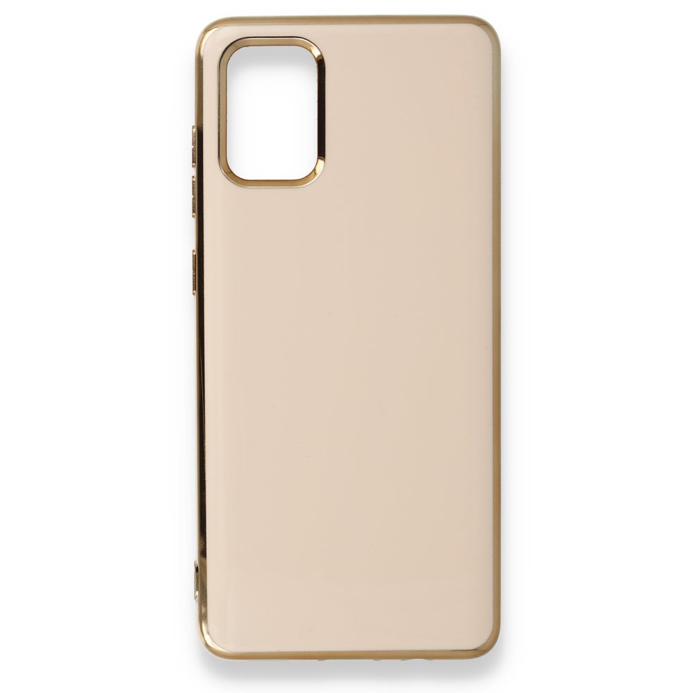 Newface Samsung Galaxy A71 Kılıf İkon Silikon - Rose Gold