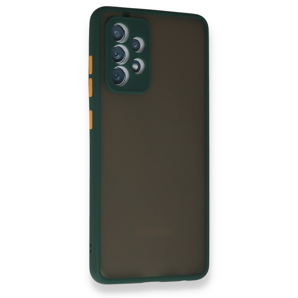 Newface Samsung Galaxy A72 Kılıf Montreal Silikon Kapak - Koyu Yeşil