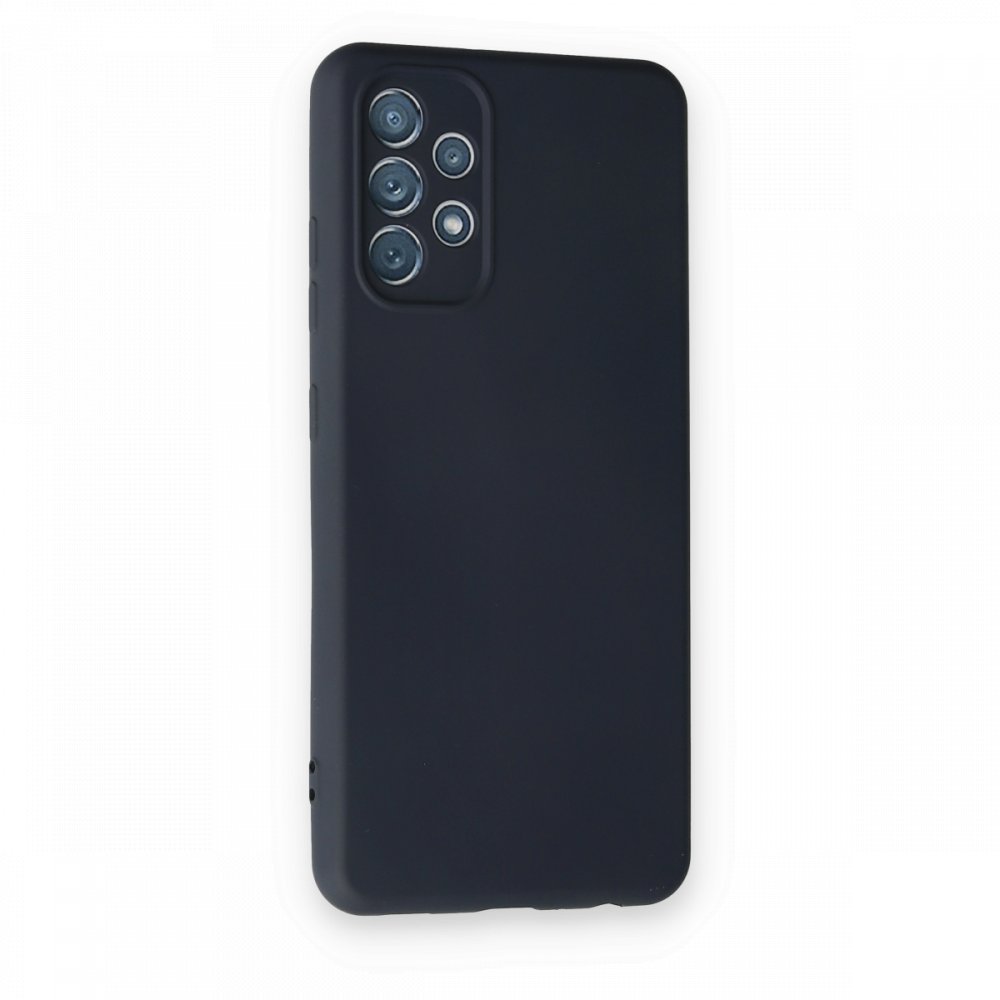Newface Samsung Galaxy A72 Kılıf Nano içi Kadife  Silikon - Koyu Gri