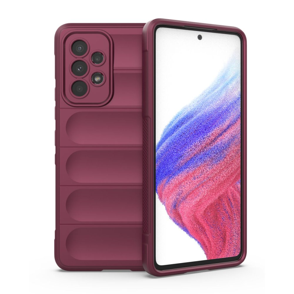 Newface Samsung Galaxy A73 5G Kılıf Optimum Silikon - Bordo