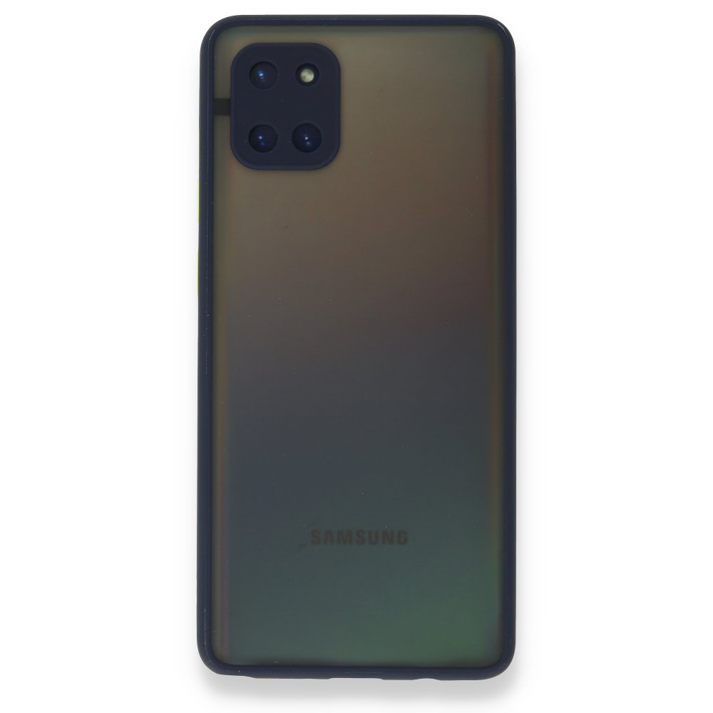 Newface Samsung Galaxy A81 / Note 10 Lite Kılıf Montreal Silikon Kapak - Lacivert