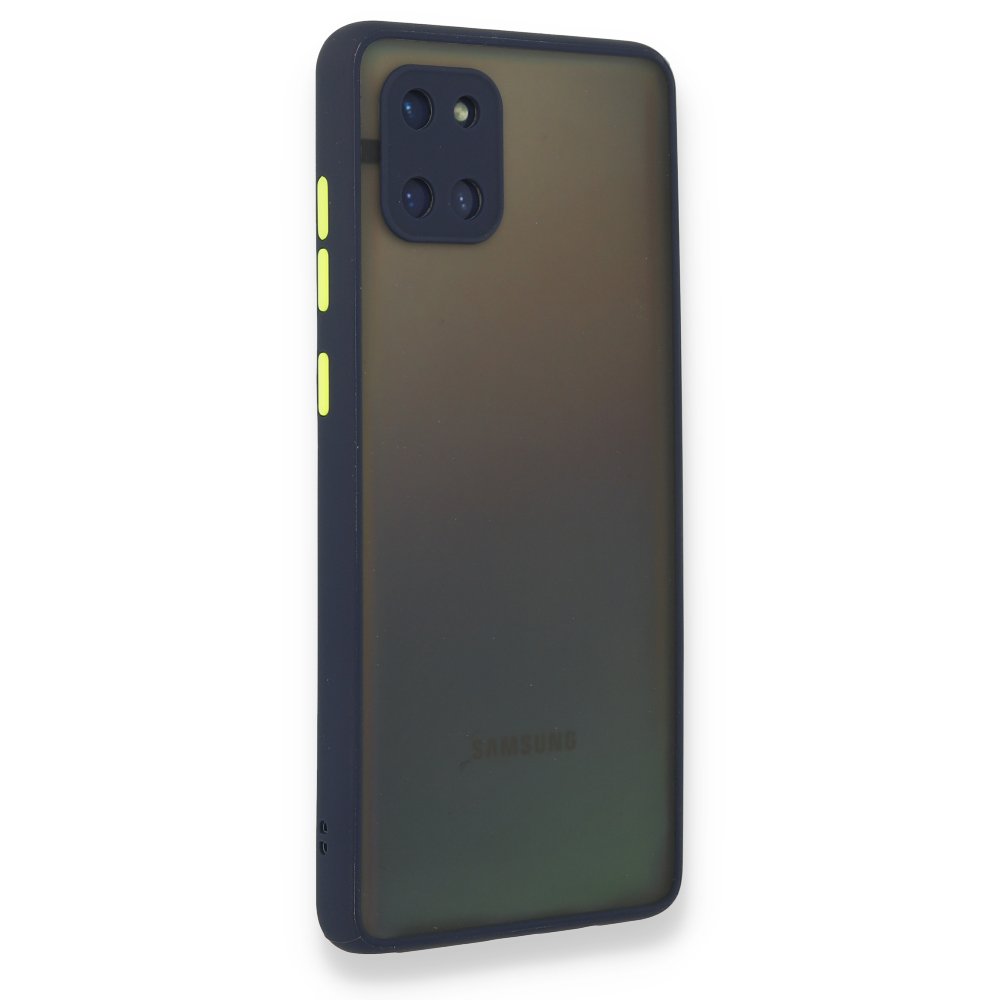 Newface Samsung Galaxy A81 / Note 10 Lite Kılıf Montreal Silikon Kapak - Lacivert