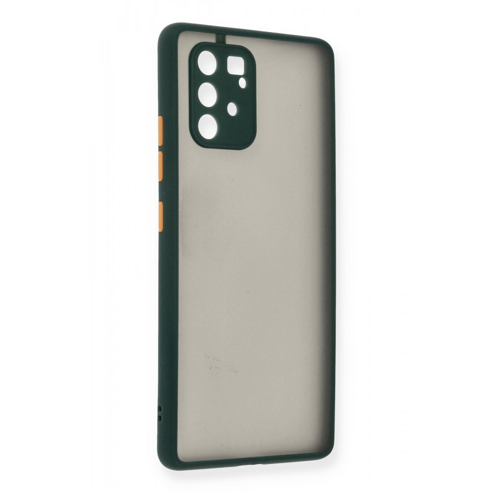 Newface Samsung Galaxy A91 / S10 Lite Kılıf Montreal Silikon Kapak - Yeşil