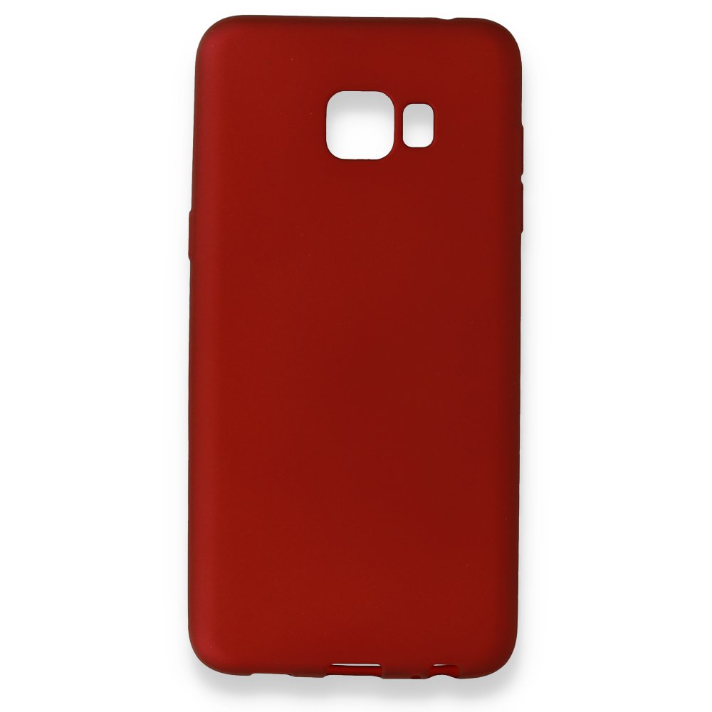 Newface Samsung Galaxy C5 Pro Kılıf First Silikon - Bordo