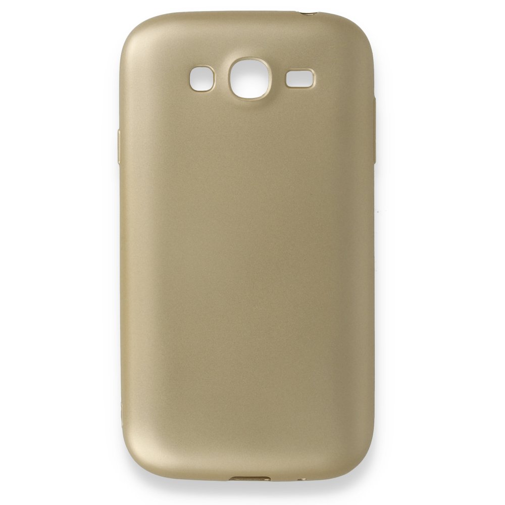 Newface Samsung Galaxy Grand 9082 Kılıf First Silikon - Gold
