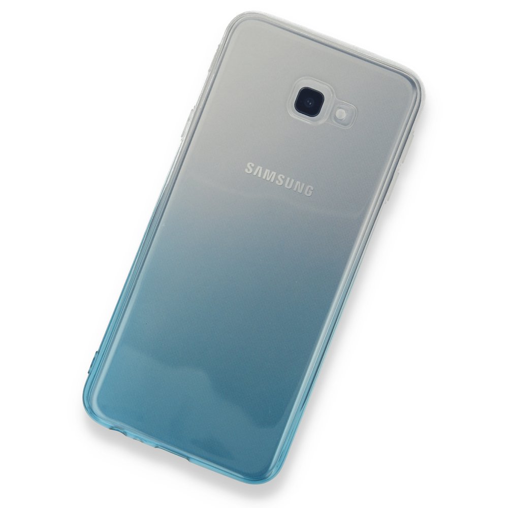 Newface Samsung Galaxy J4 Plus Kılıf Lüx Çift Renkli Silikon - Turkuaz