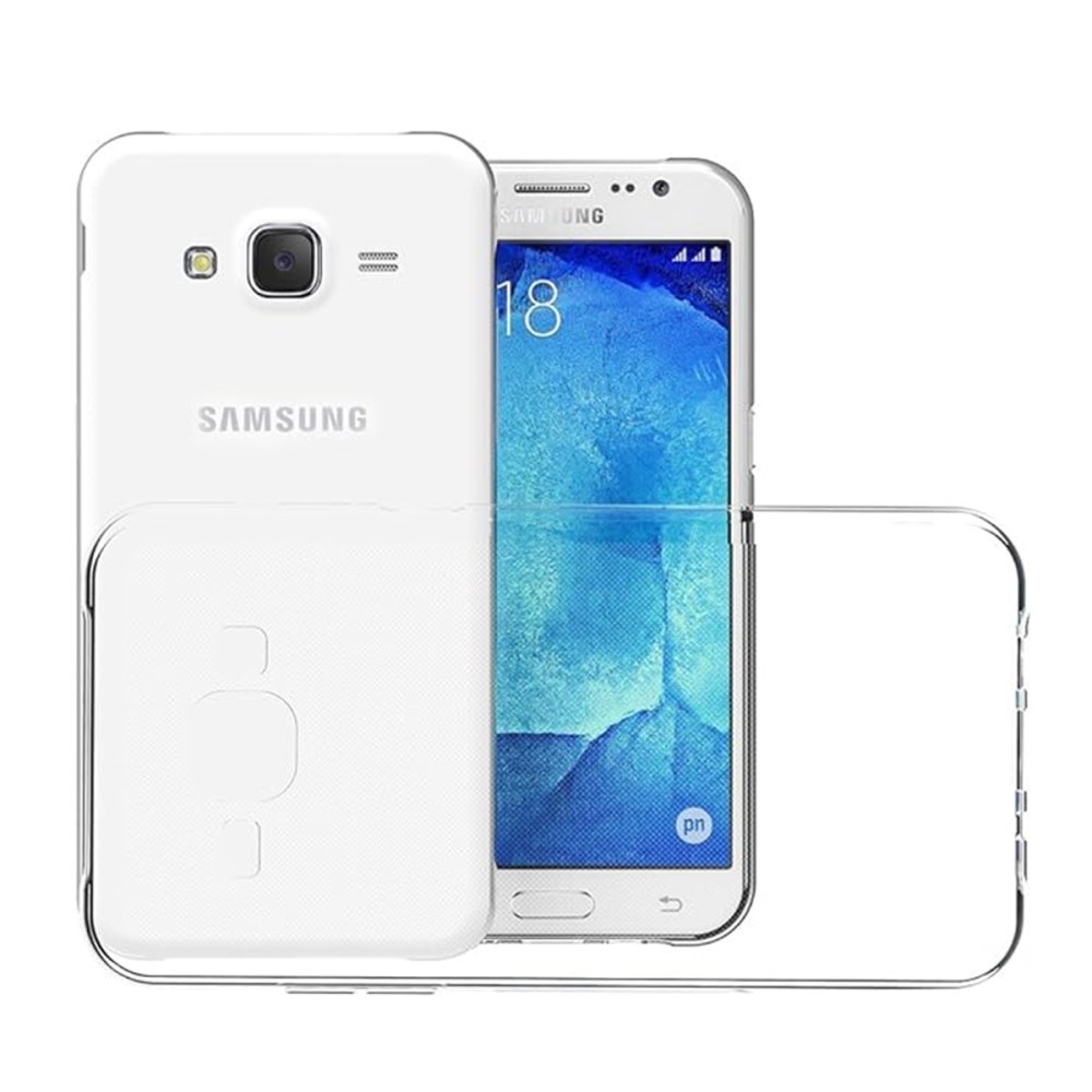 Newface Samsung Galaxy J7 Kılıf Lüx Şeffaf Silikon