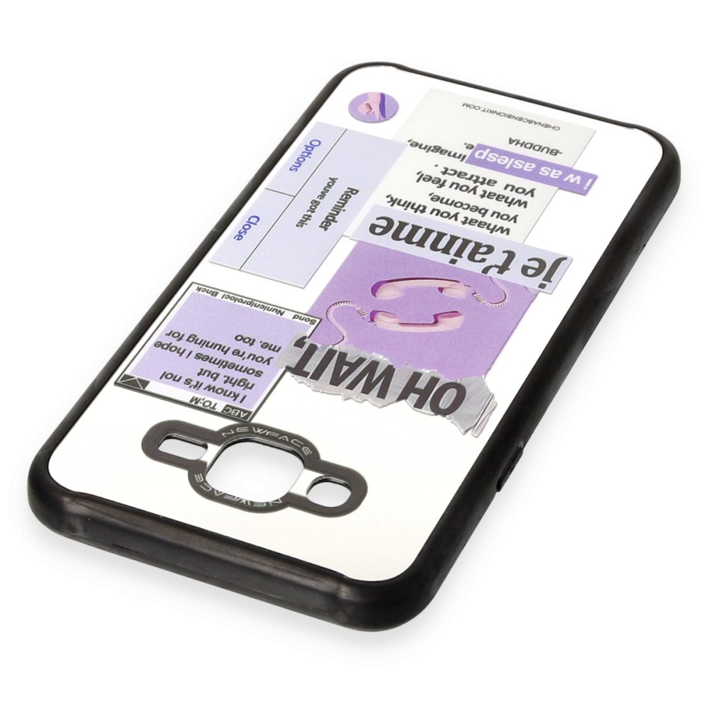 Newface Samsung Galaxy J7 Kılıf Mirror Desenli Kapak - Mirror - 4