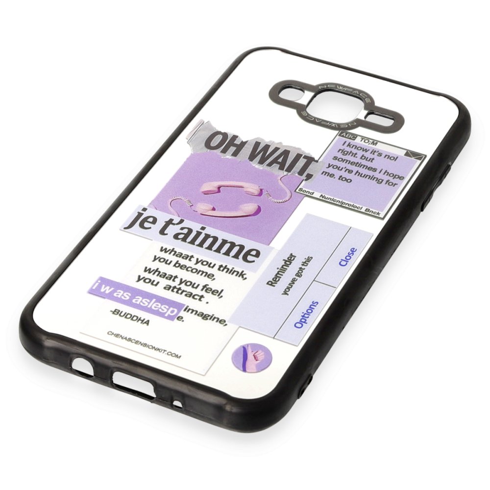 Newface Samsung Galaxy J7 Kılıf Mirror Desenli Kapak - Mirror - 4