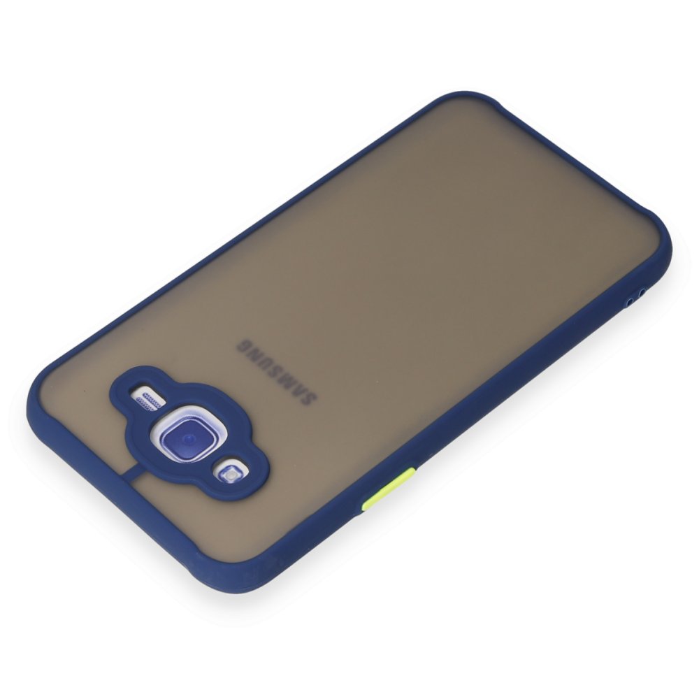 Newface Samsung Galaxy J7 Kılıf Montreal Silikon Kapak - Lacivert