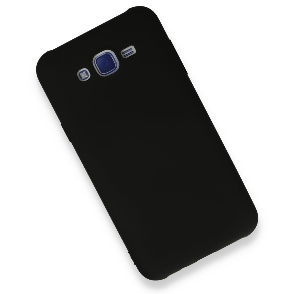 Newface Samsung Galaxy J7 Kılıf Nano içi Kadife Silikon - Siyah