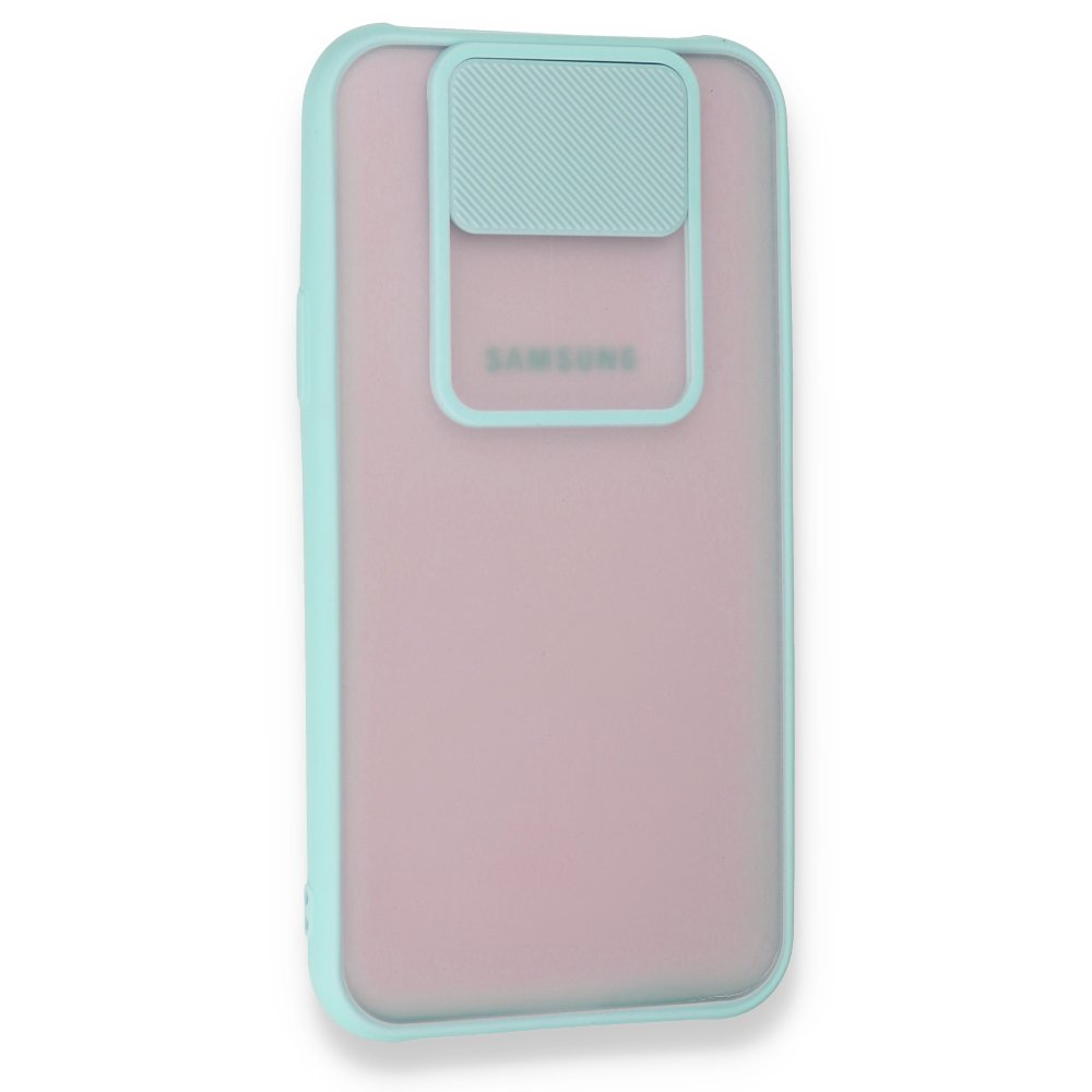Newface Samsung Galaxy J7 Kılıf Palm Buzlu Kamera Sürgülü Silikon - Turkuaz