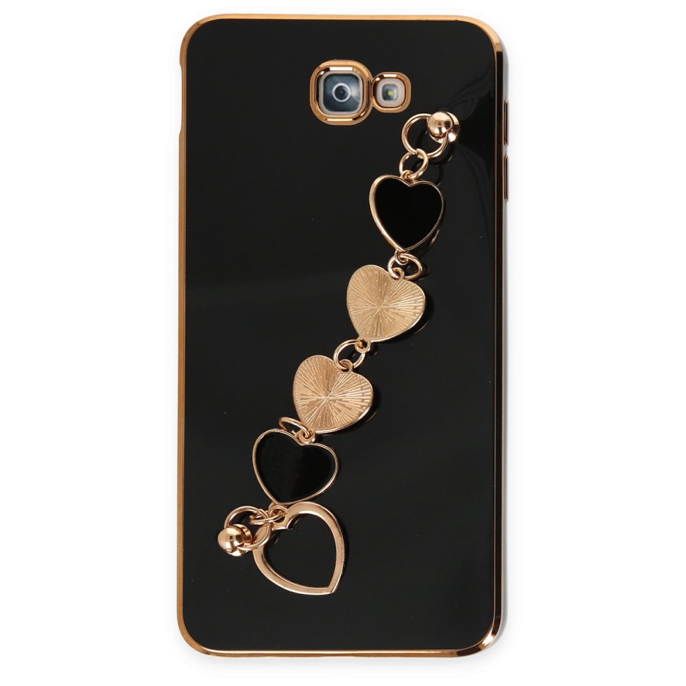 Newface Samsung Galaxy J7 Prime Kılıf Esila Silikon - Siyah