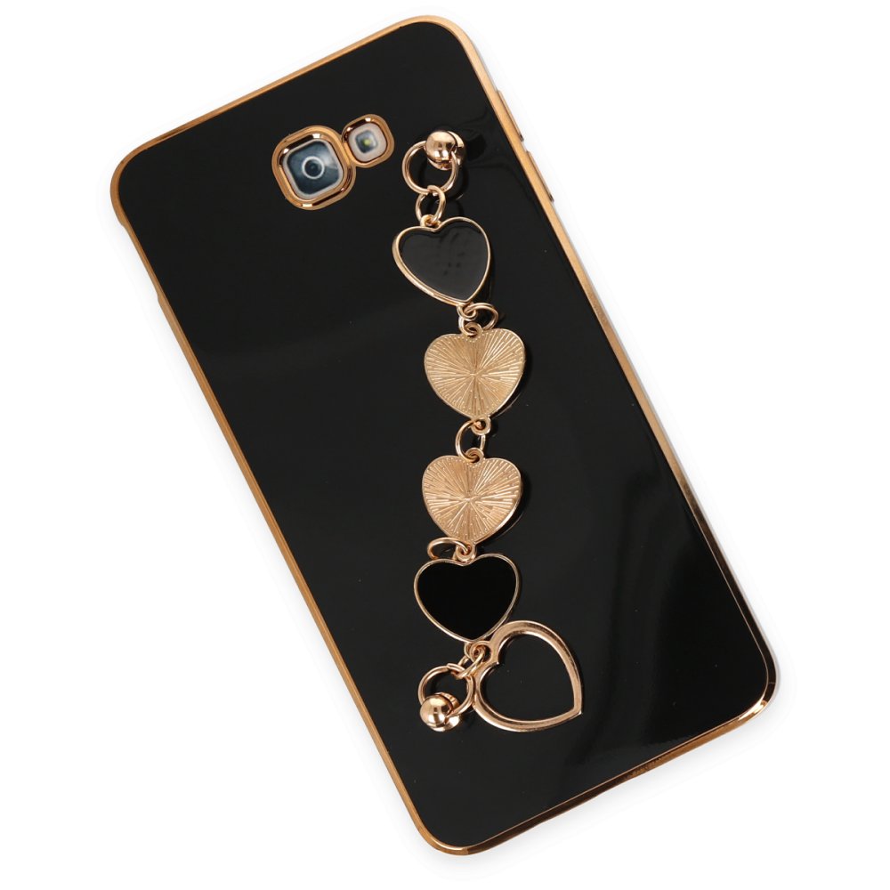 Newface Samsung Galaxy J7 Prime Kılıf Esila Silikon - Siyah