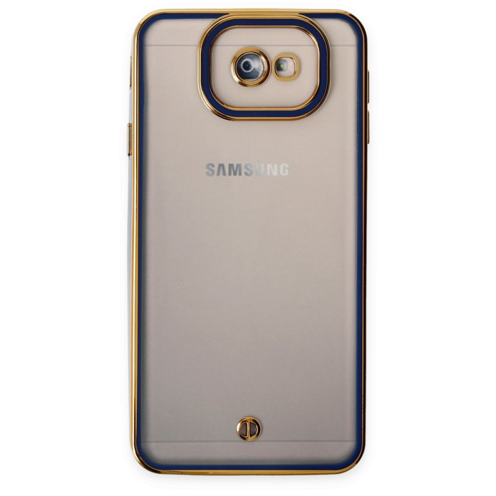 Newface Samsung Galaxy J7 Prime Kılıf Liva Lens Silikon - Mavi