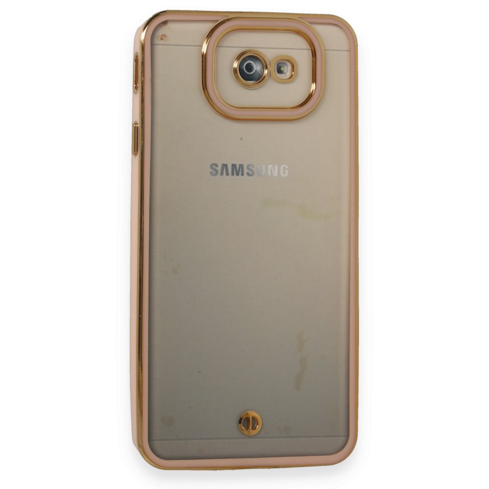 Newface Samsung Galaxy J7 Prime Kılıf Liva Lens Silikon - Pudra