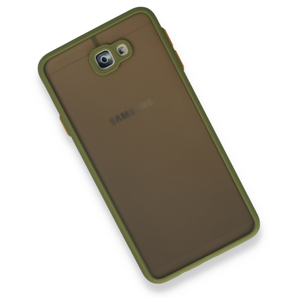 Newface Samsung Galaxy J7 Prime Kılıf Montreal Silikon Kapak - Açık Yeşil