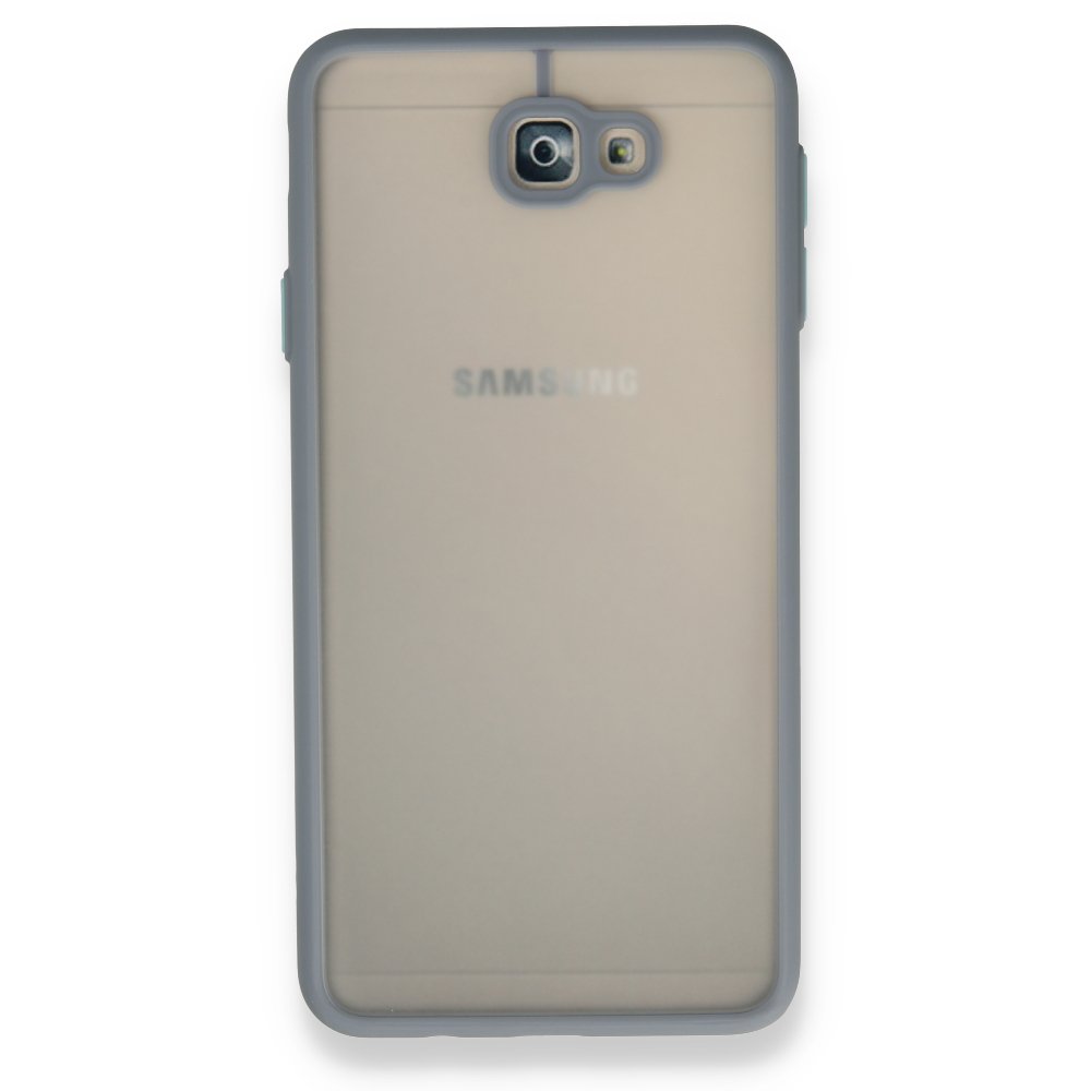 Newface Samsung Galaxy J7 Prime Kılıf Montreal Silikon Kapak - Gri