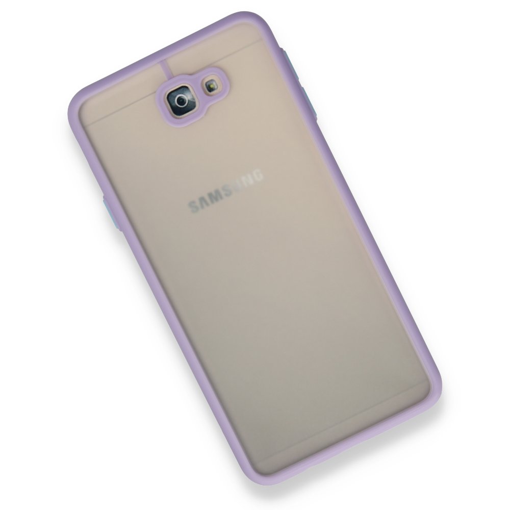 Newface Samsung Galaxy J7 Prime Kılıf Montreal Silikon Kapak - Mor