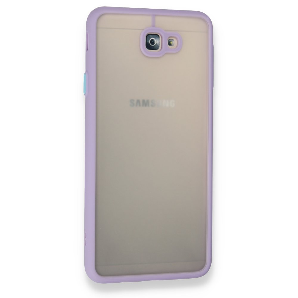Newface Samsung Galaxy J7 Prime Kılıf Montreal Silikon Kapak - Mor