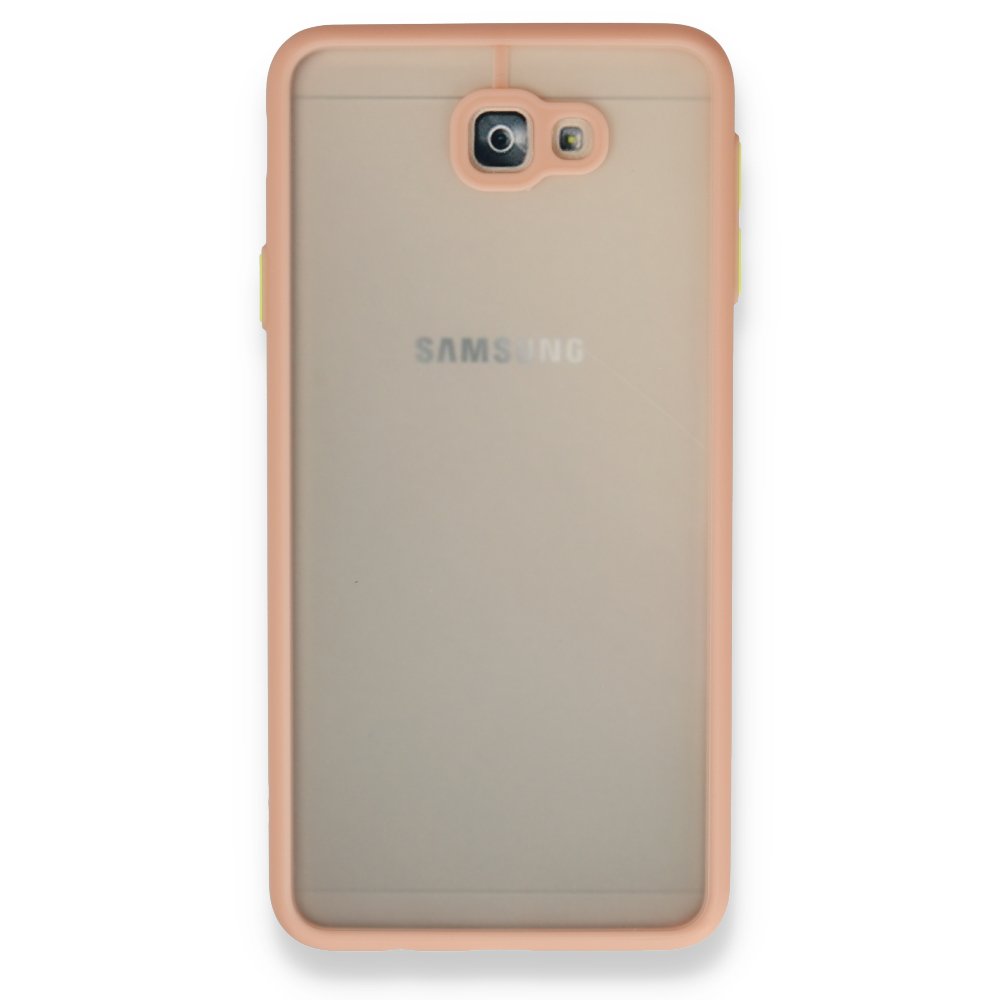 Newface Samsung Galaxy J7 Prime Kılıf Montreal Silikon Kapak - Pembe