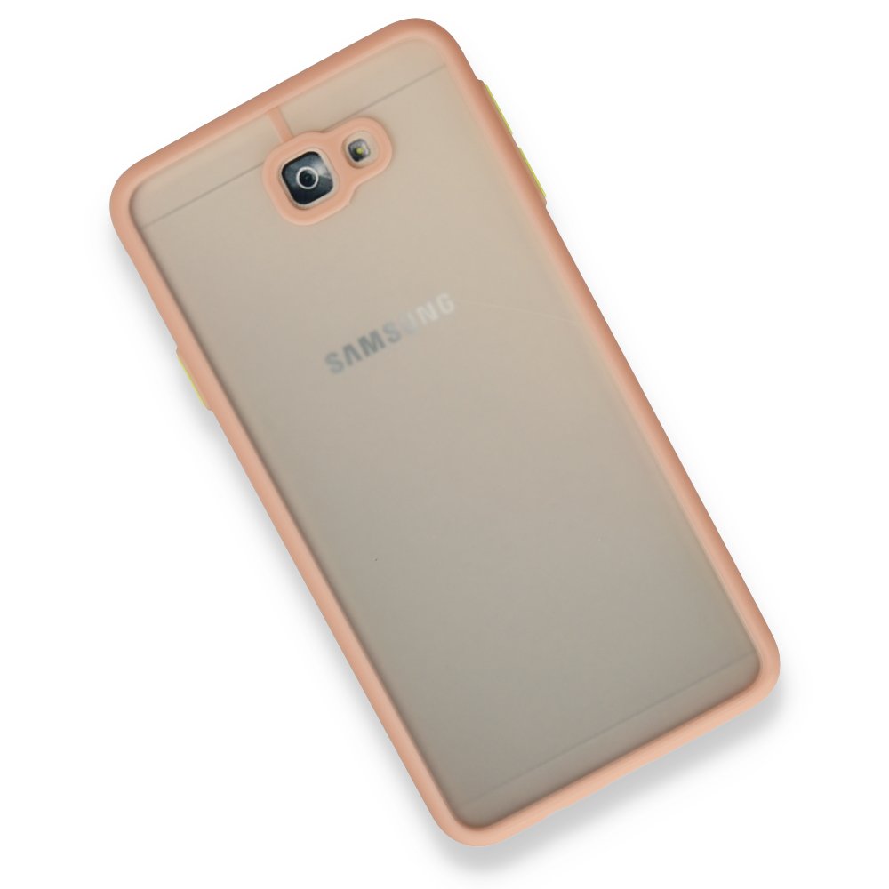 Newface Samsung Galaxy J7 Prime Kılıf Montreal Silikon Kapak - Pembe