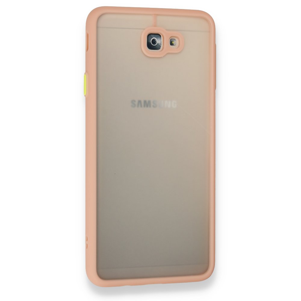 Newface Samsung Galaxy J7 Prime Kılıf Montreal Silikon Kapak - Pembe