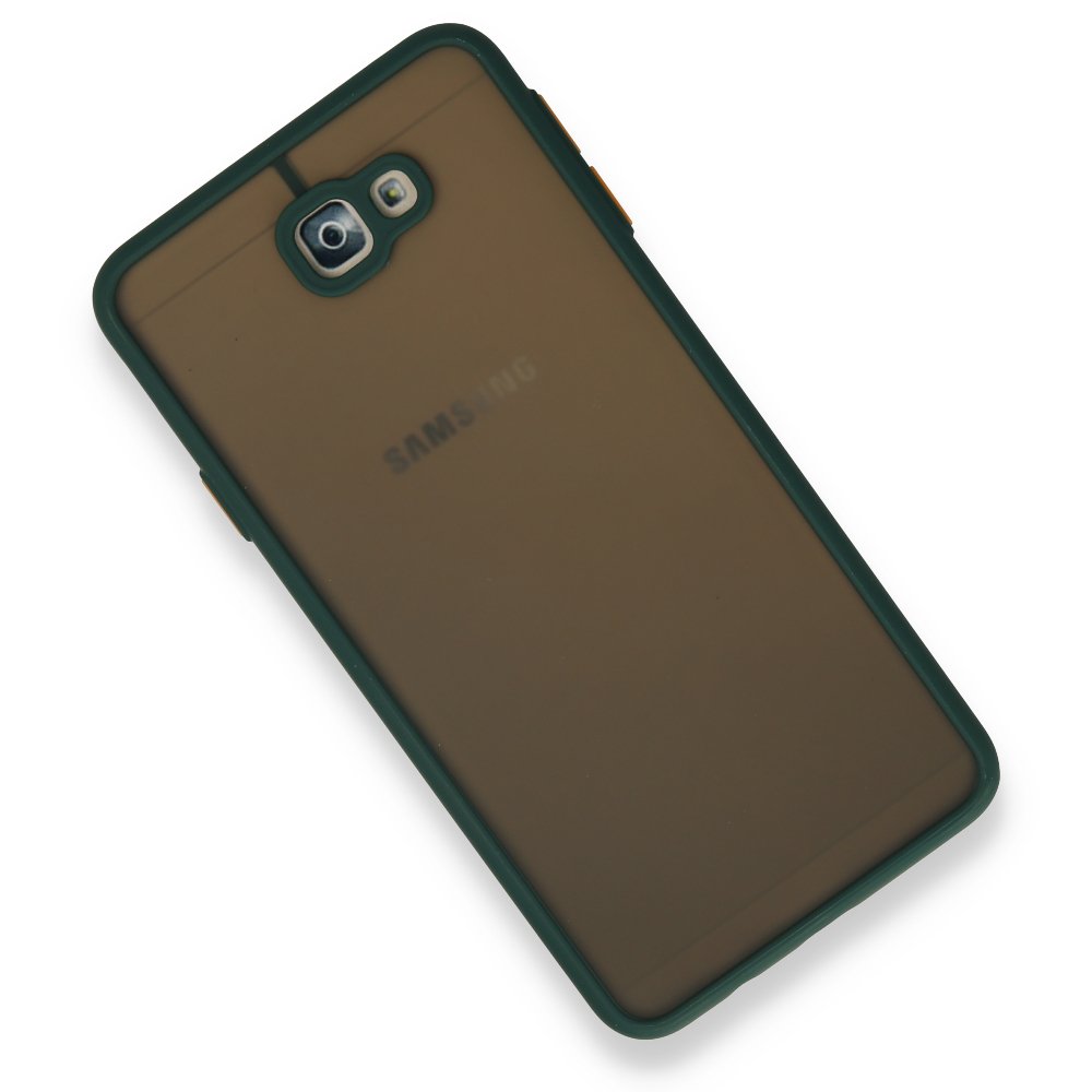 Newface Samsung Galaxy J7 Prime Kılıf Montreal Silikon Kapak - Yeşil