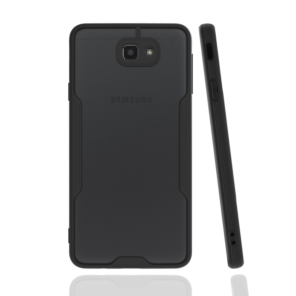 Newface Samsung Galaxy J7 Prime Kılıf Platin Silikon - Siyah