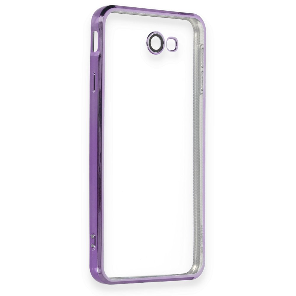 Newface Samsung Galaxy J7 Prime Kılıf Razer Lensli Silikon - Mor