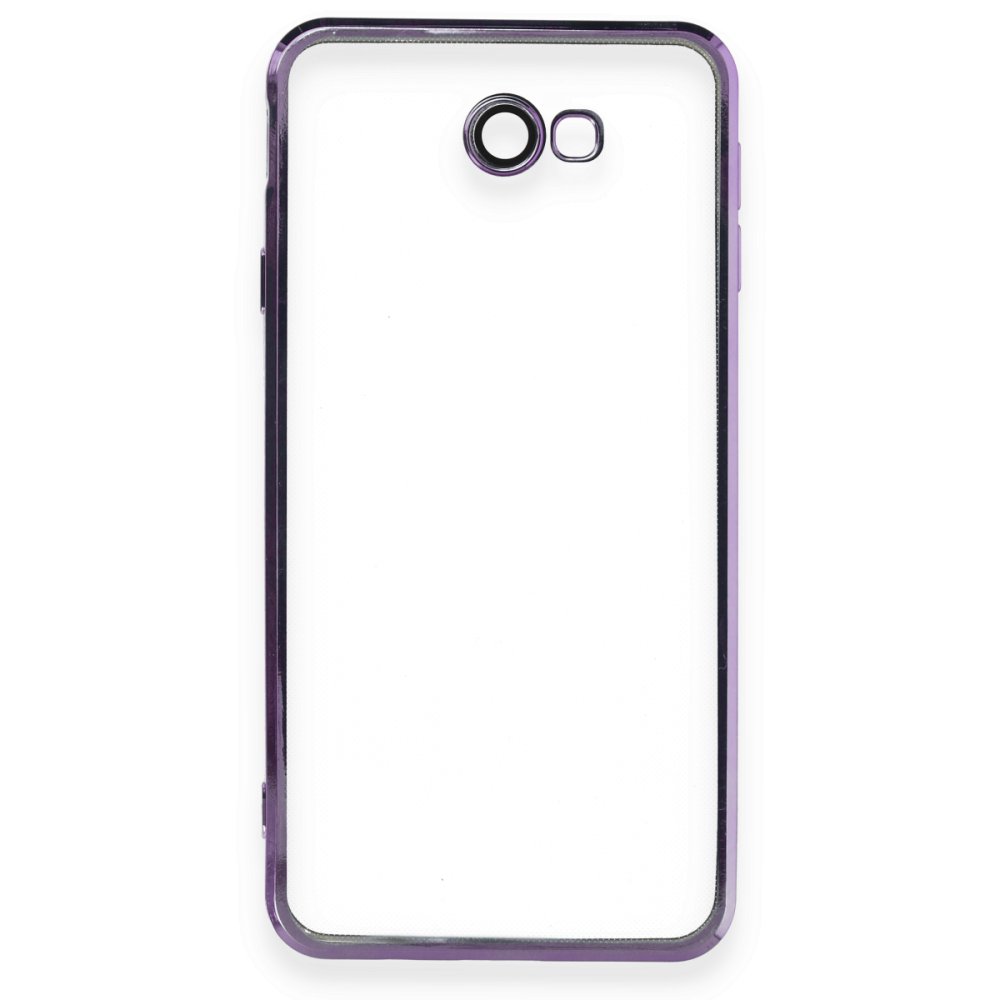 Newface Samsung Galaxy J7 Prime Kılıf Razer Lensli Silikon - Mor