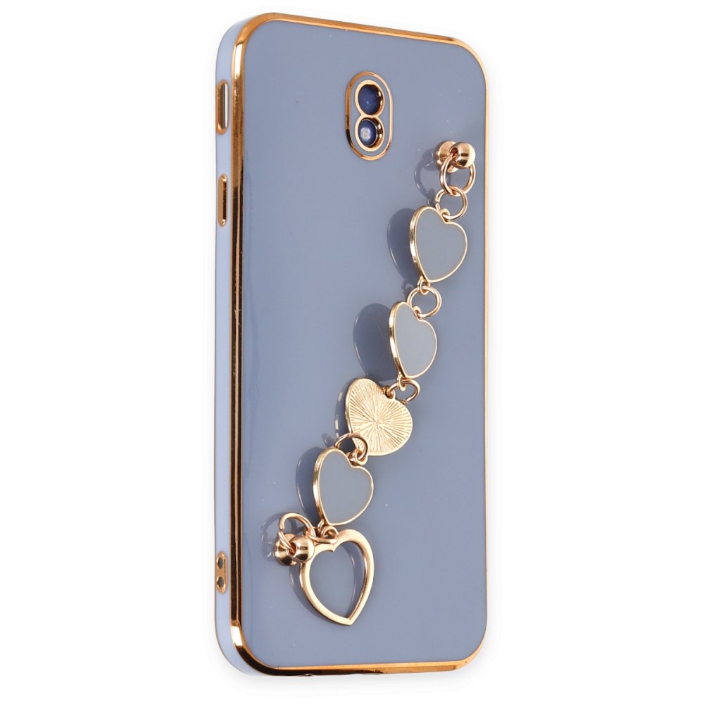 Newface Samsung Galaxy J7 Pro / J730 Kılıf Esila Silikon - Gri
