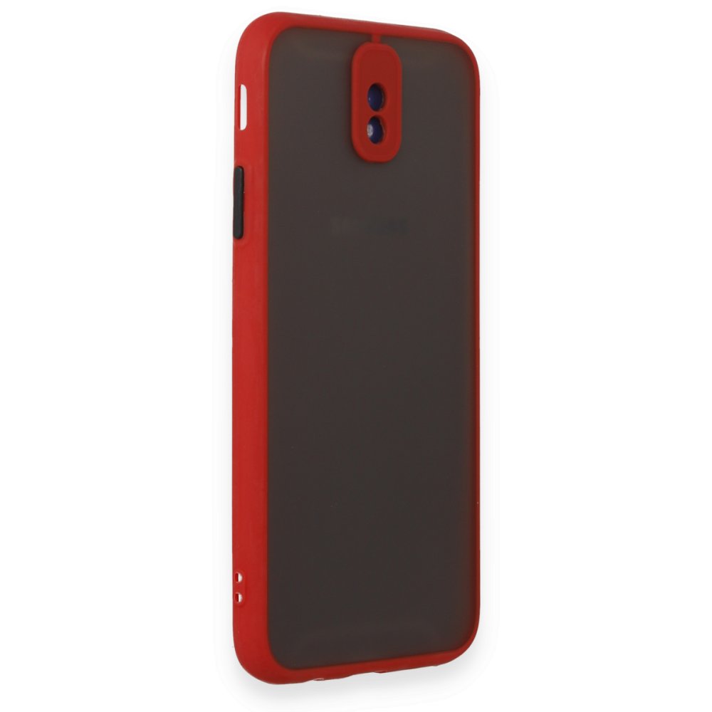 Newface Samsung Galaxy J7 Pro / J730 Kılıf Montreal Silikon Kapak - Kırmızı