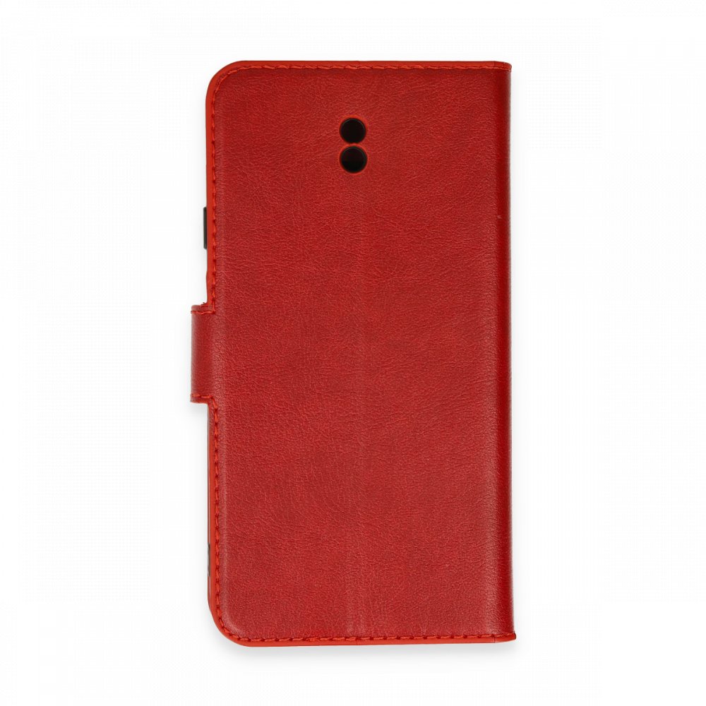 Newface Samsung Galaxy J7 Pro / J730 Kılıf Trend S Plus Kapaklı Kılıf - Kırmızı